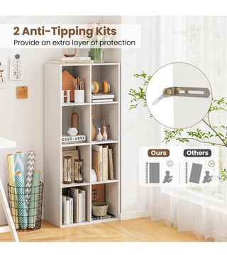 Librería  8 Cubos Blanca