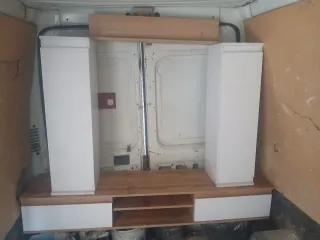 Muebles de salón beige y gris