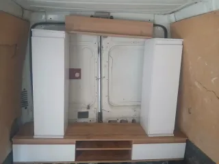 Muebles de salón beige y gris