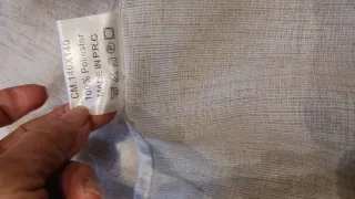 2 Cortinas Grises y Blancas