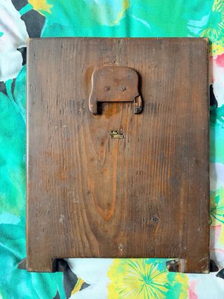 Specchio da tavolo vintage in legno