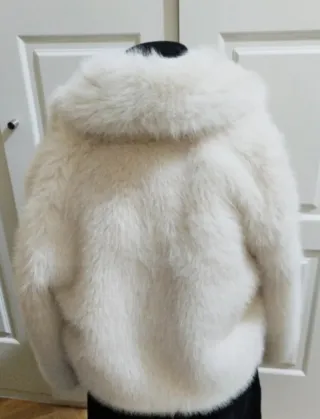 Chaquetón pelo Sfera Collection blanco