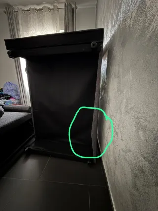 Sofá Cama Gris Tela se hace cama 140