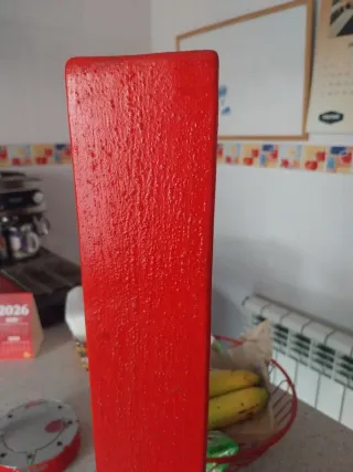 Jarrón decorativo rojo