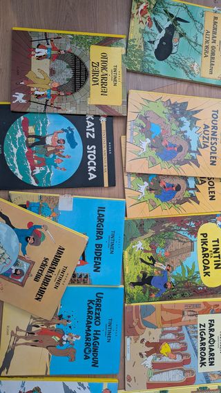 Comics Tintin Euskera Elkar