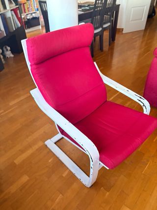 Sillón Ikea Rojo y Blanco