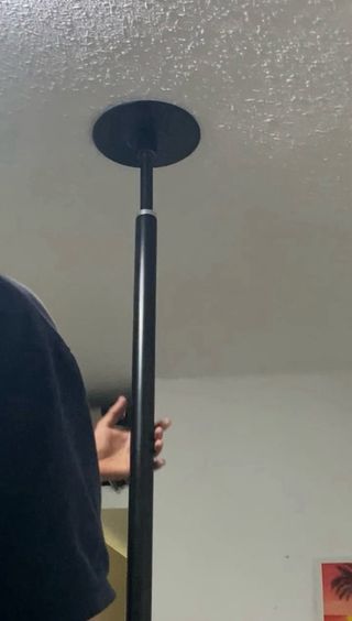 Barra Pole Dance Fija/Giratoria Negra