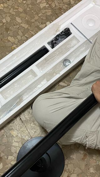 Barra Pole Dance Fija/Giratoria Negra