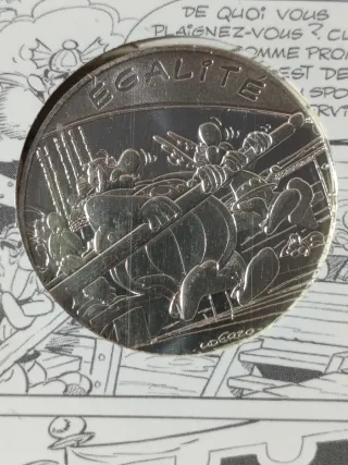Moneda Plata 10€ Francia 2016 Astérix