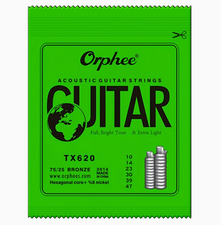 Juego Cuerdas Guitarra Acústica Orphee TX620