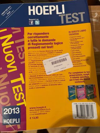 Hoepli test. Quiz svolti e commentati. Logica