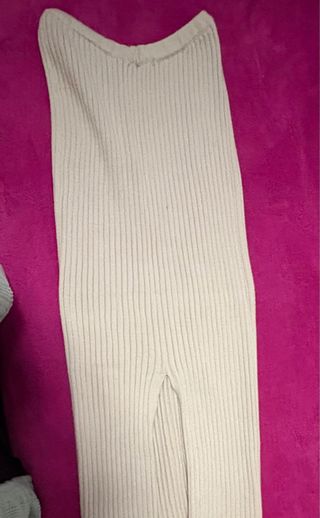 Conjunto falda y top beige