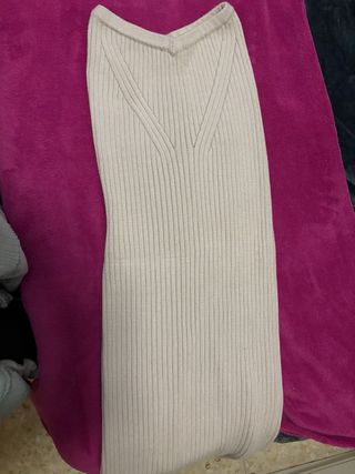 Conjunto falda y top beige