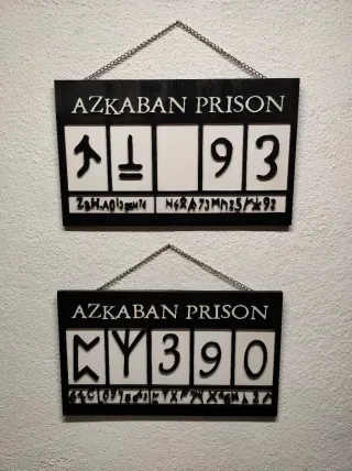 Targhe da muro Harry Potter Azkaban