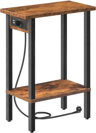 Mesa auxiliar estrecha con carga