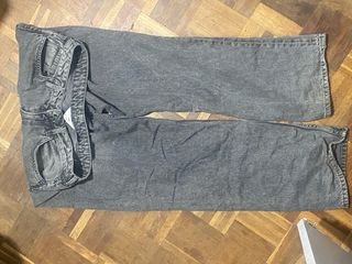 Pantalón ancho negro/gris