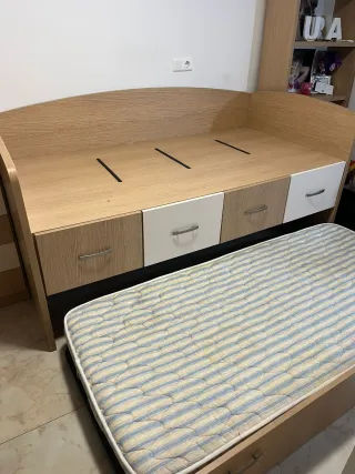 Cama nido juvenil con cajones