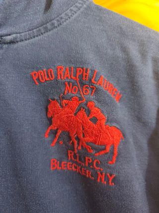 Sudadera Ralph Lauren Color Azul, Rojo y Blanco XS