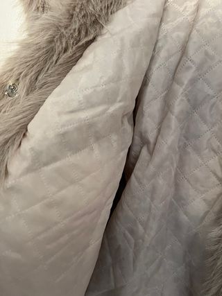 Chaqueta pelo beige/marrón