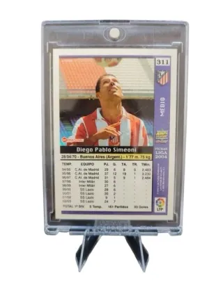 2 Cromos Simeone Atlético de Madrid 03/04