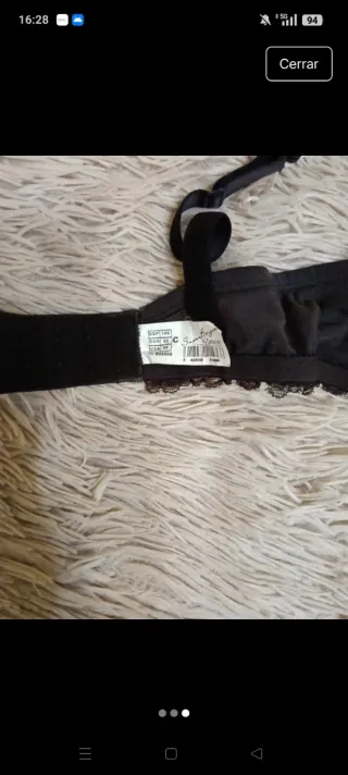 Sujetador Selene marrón Encaje