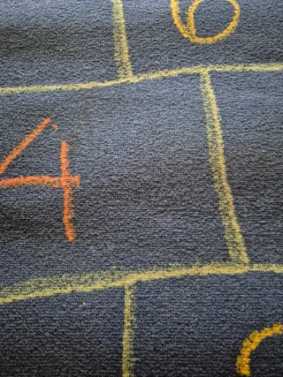 Alfombra de juego infantil con números