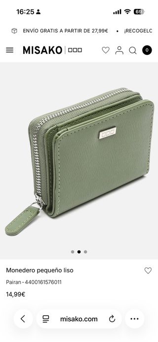 Monedero Misako verde