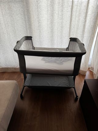 Minicuna de colecho MS Comfy gris + funda viaje