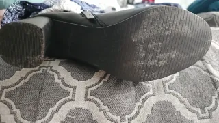 Botas de cuero negras talla 37