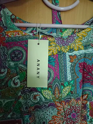 Vestido estampado señora manga corta