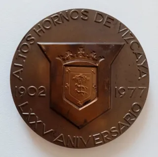 Medalla / Moneda Vintage 75 Aniversario AHV (1977)