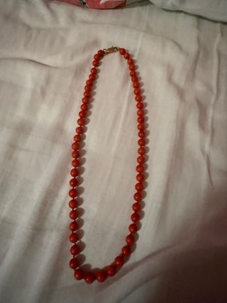 Collar Majorica Naranja Perlas