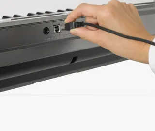 Piano Yamaha PSR-E353 Gris