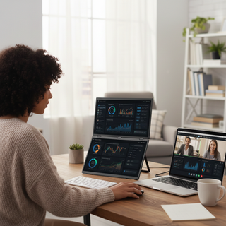 Monitor Portátil Doble Táctil - Pantalla 18.5