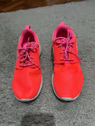 Playeros Nike Talla 38 Naranja y Rosa
