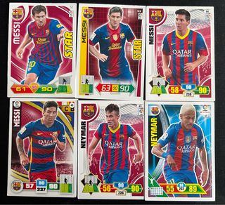 Cromos Adrenalyn Messi Neymar