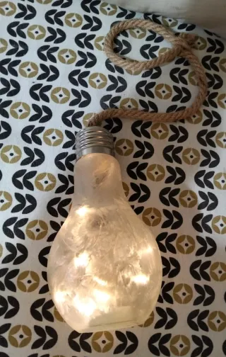 Lámpara Decorativa Bombilla Cuerda