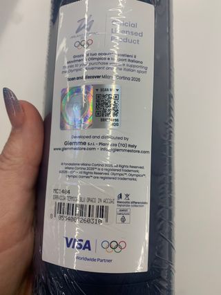 Borraccia Milano Cortina 2026 Olimpica