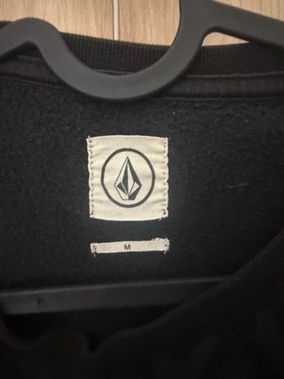 Sudadera Volcom Negra Estampada