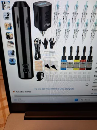 Kit Macchinetta Tatuaggio Wireless Stigma