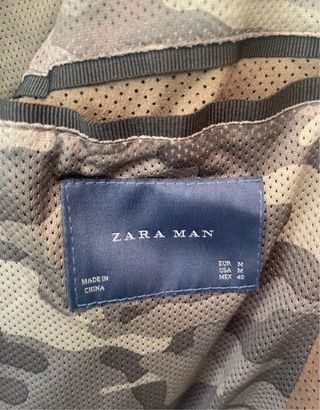 Chaqueta Zara Hombre Verde Oliva