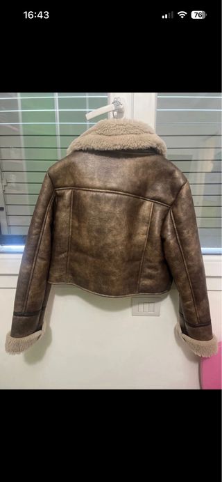 Montone sintetico marrone e beige