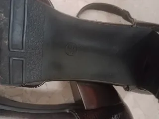 Zapatos de salón gris/plata oscura de charol