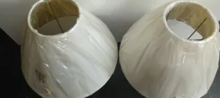 Coppia Lampade da Tavolo /Bianche