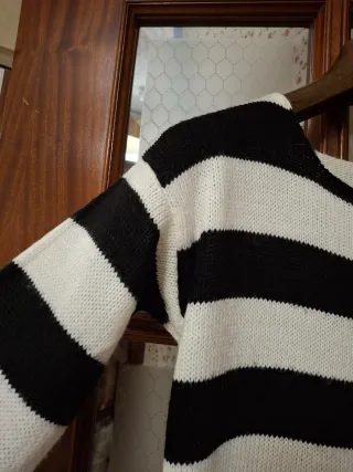 Vestito donna a righe bianche e nere