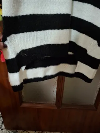 Vestito donna a righe bianche e nere