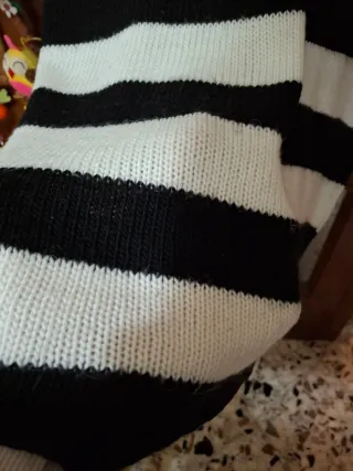 Vestito donna a righe bianche e nere