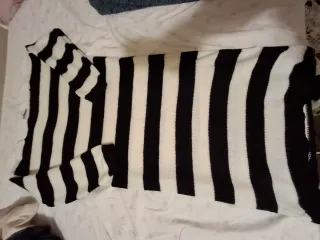 Vestito donna a righe bianche e nere