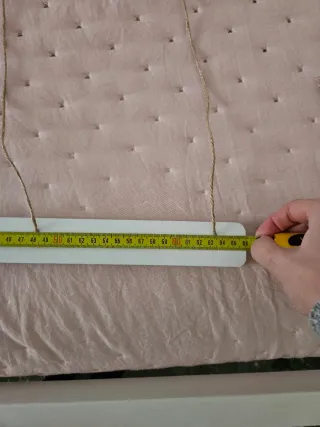 Marco fotos cuerda madera metal