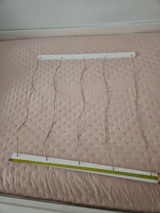 Marco fotos cuerda madera metal